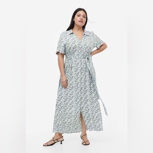 H&M Blue Floral Maxi Dress